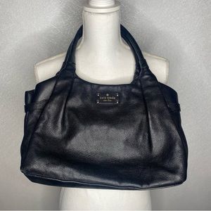 Kate Spade Black Pebble Leather Berkshire Road Stevie Satchel Purse